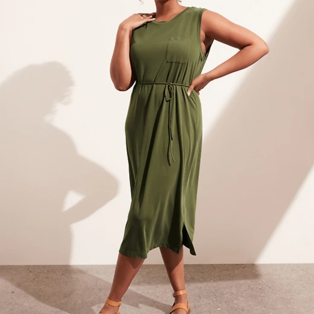 Banana Republic Sandwash Tank Dress Sz L